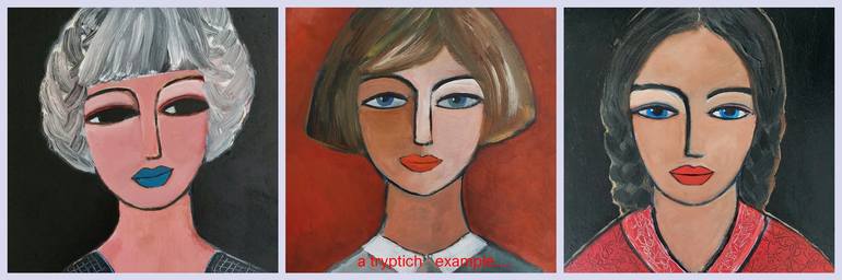 Original Figurative Women Painting by Nelly Van Nieuwenhuijzen