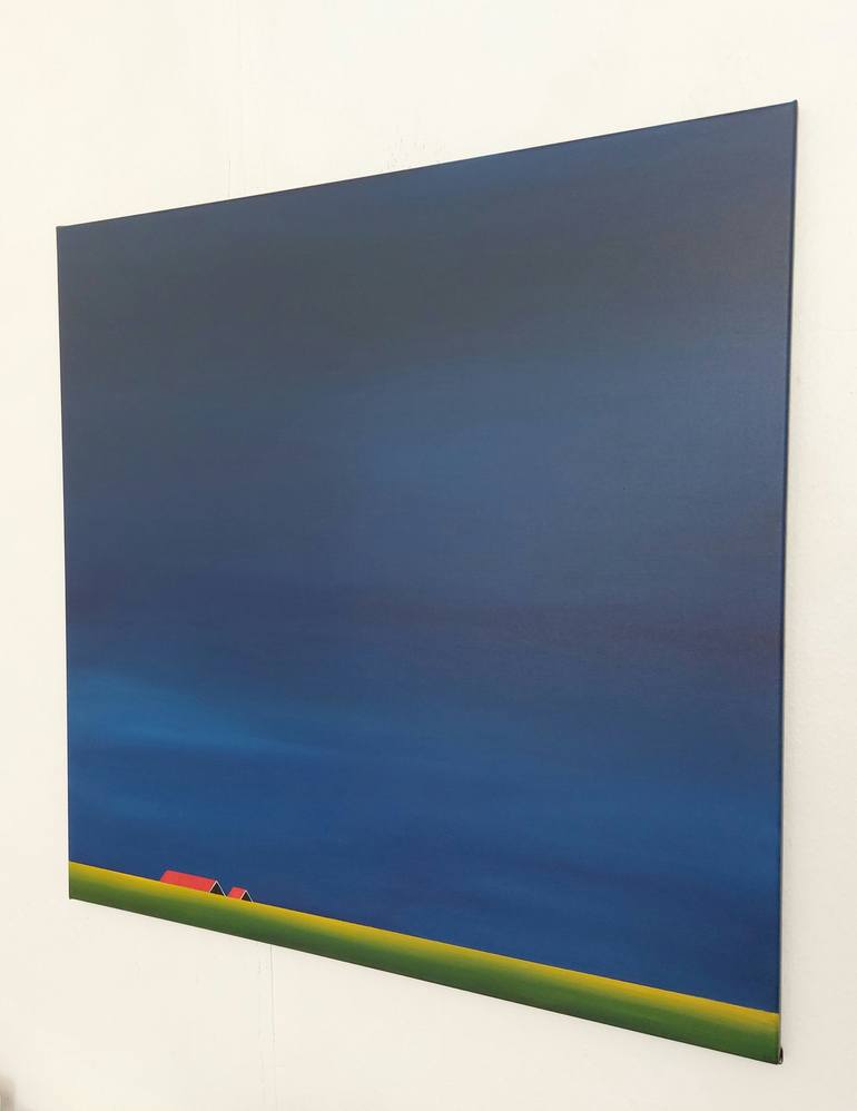 Original Minimalism Landscape Painting by Nelly van Nieuwenhuijzen