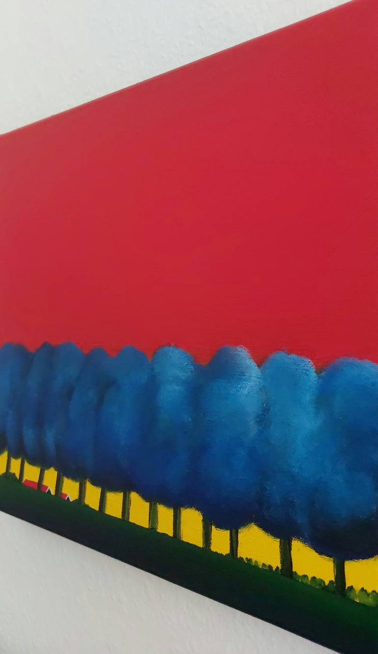 Original Figurative Tree Painting by Nelly Van Nieuwenhuijzen