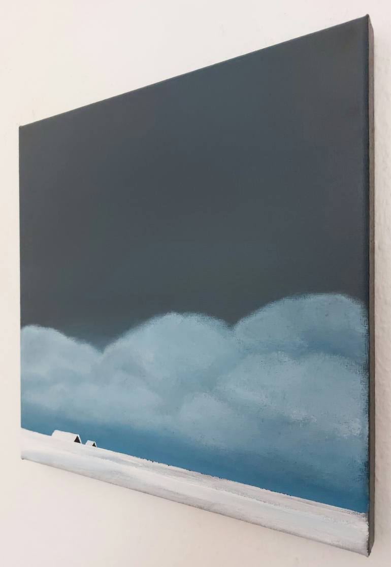 Original Minimalism Landscape Painting by Nelly Van Nieuwenhuijzen