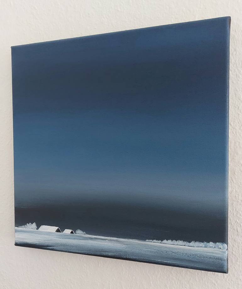 Original Minimalism Landscape Painting by Nelly Van Nieuwenhuijzen