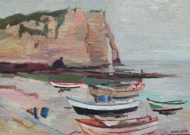 Original Impressionism Seascape Paintings by Alain Lutz