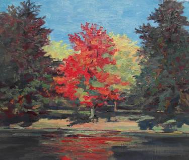 Print of Impressionism Tree Paintings by Alain Lutz