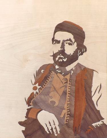 Petar II Petrović-Njegoš (marquetry work) - Limited Edition 1 of 2 thumb