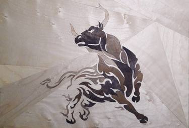 Taurus (marquetry work) - Limited Edition of 2 thumb