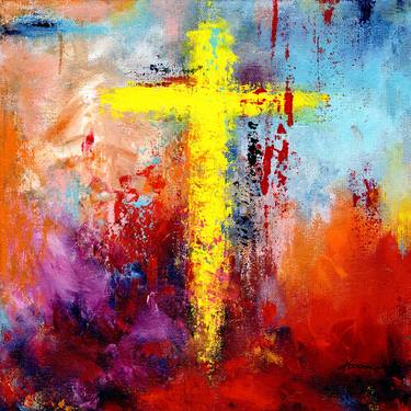 Original Abstract Religious Painting by Kume Bryant