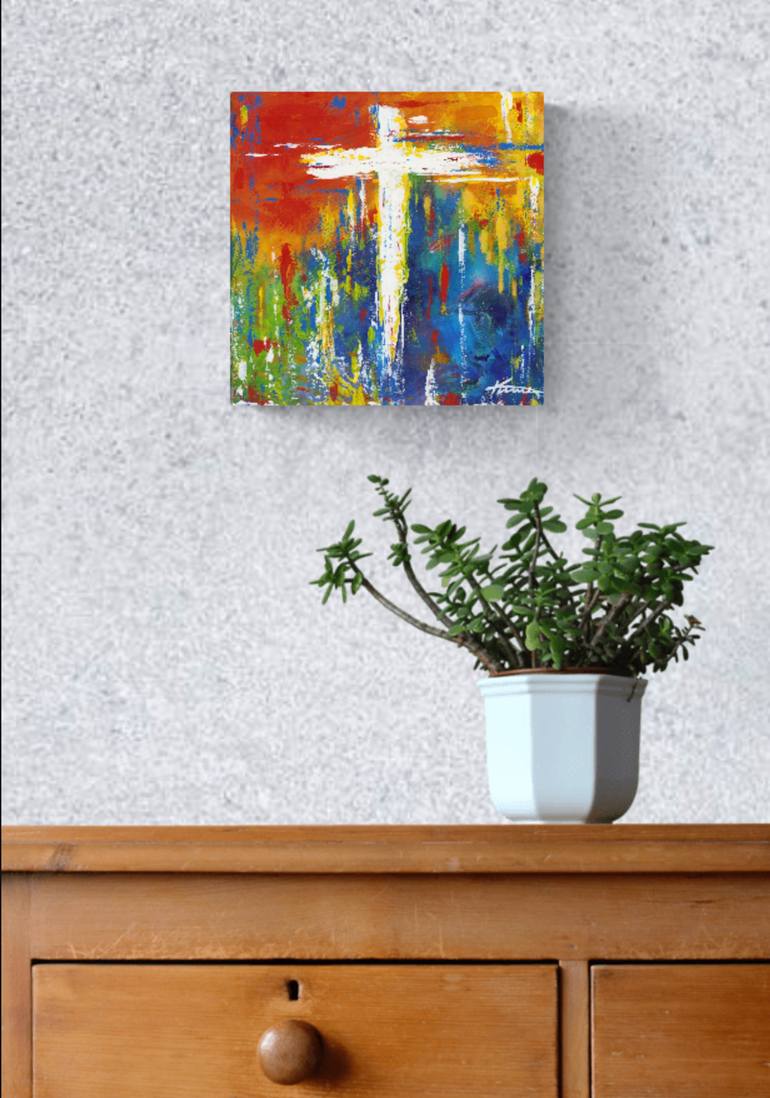 Original Abstract Religion Painting by Kume Bryant