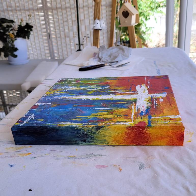 Original Abstract Religion Painting by Kume Bryant