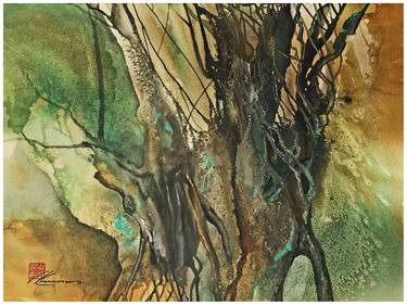 Original Abstract Expressionism Nature Paintings by Walther von Krenner