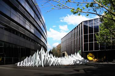 Original Abstract Architecture Sculpture by Rebekah Araullo