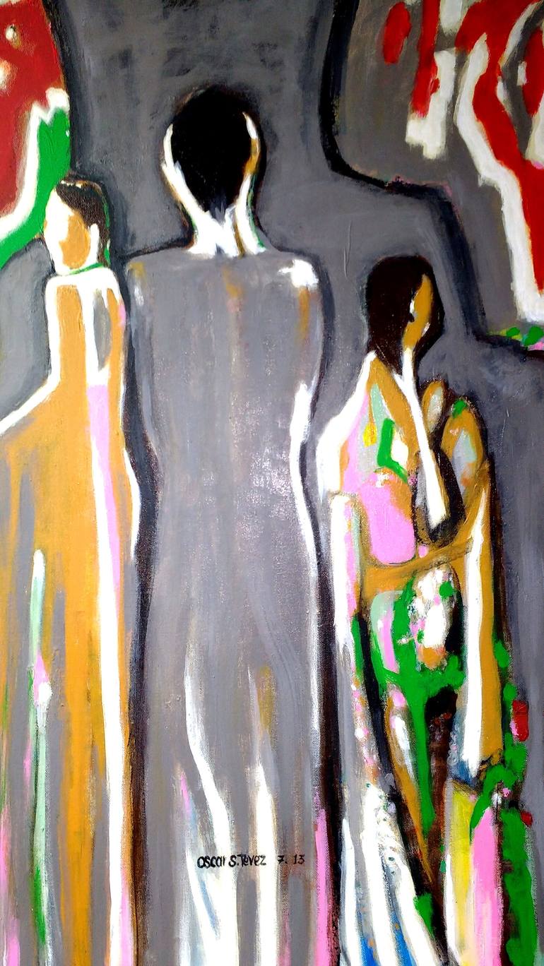 Original fauvism Nature Painting by Oscar Tevez