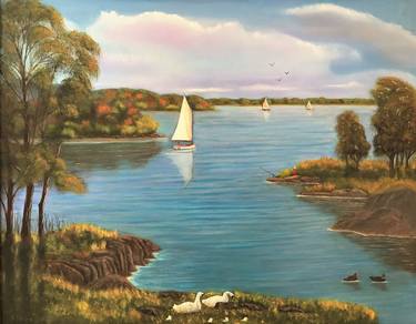 Print of Boat Paintings by Howard Walker