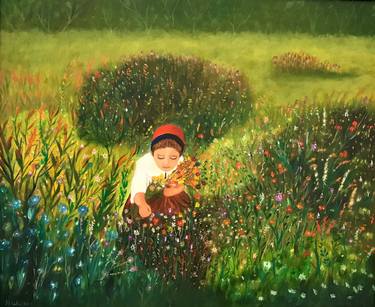 Original Realism Children Paintings by Howard Walker