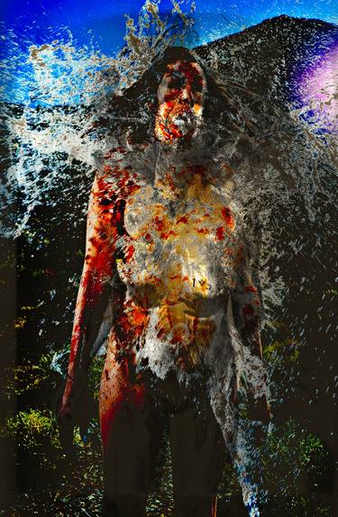 Original Abstract Expressionism Nude Photography by Wick Beavers