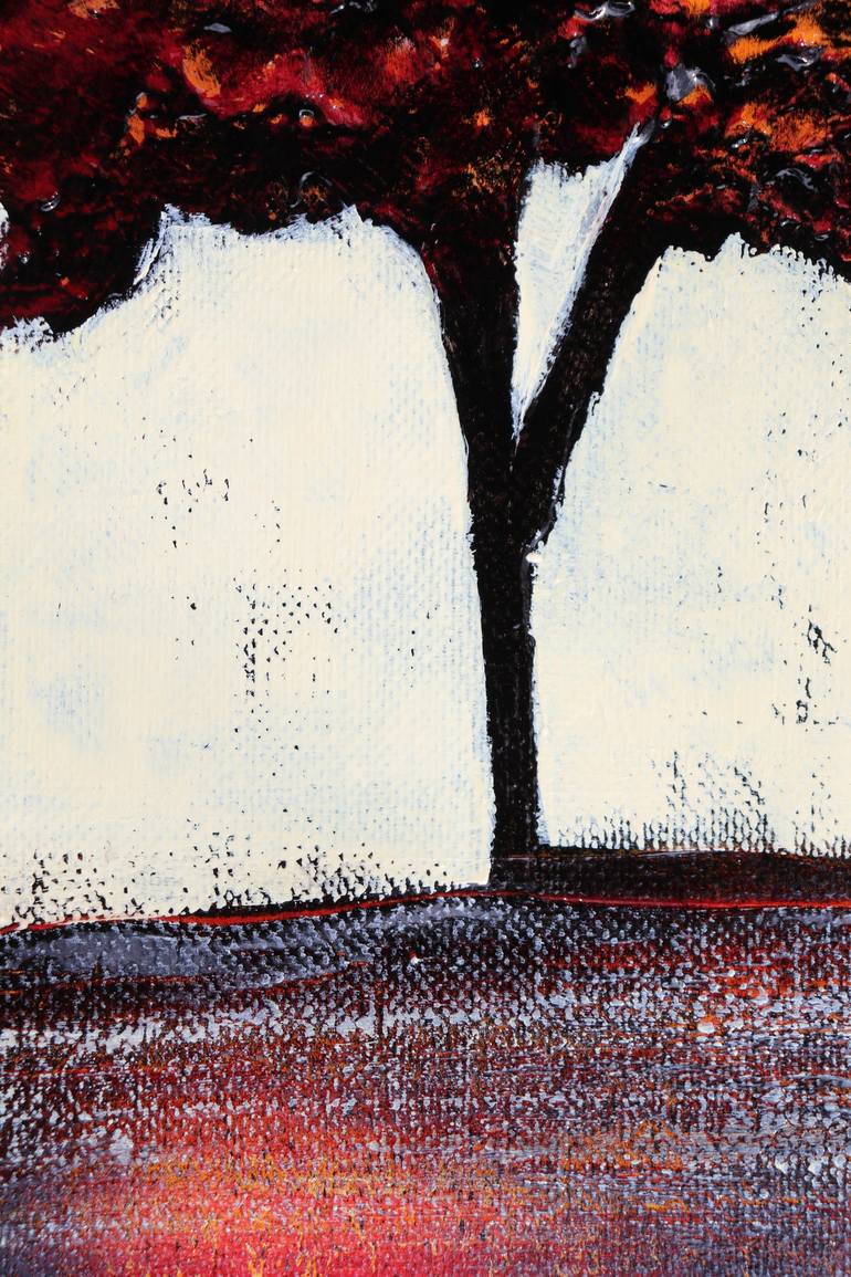 Original Abstract Expressionism Tree Painting by Donatella Marraoni
