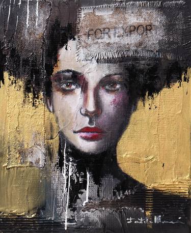 Original Abstract Expressionism Portrait Paintings by Donatella Marraoni