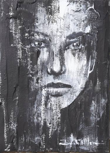 Print of Abstract Expressionism Portrait Paintings by Donatella Marraoni