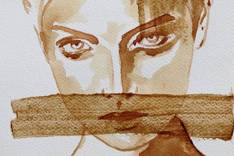 Original Portrait Painting by Donatella Marraoni