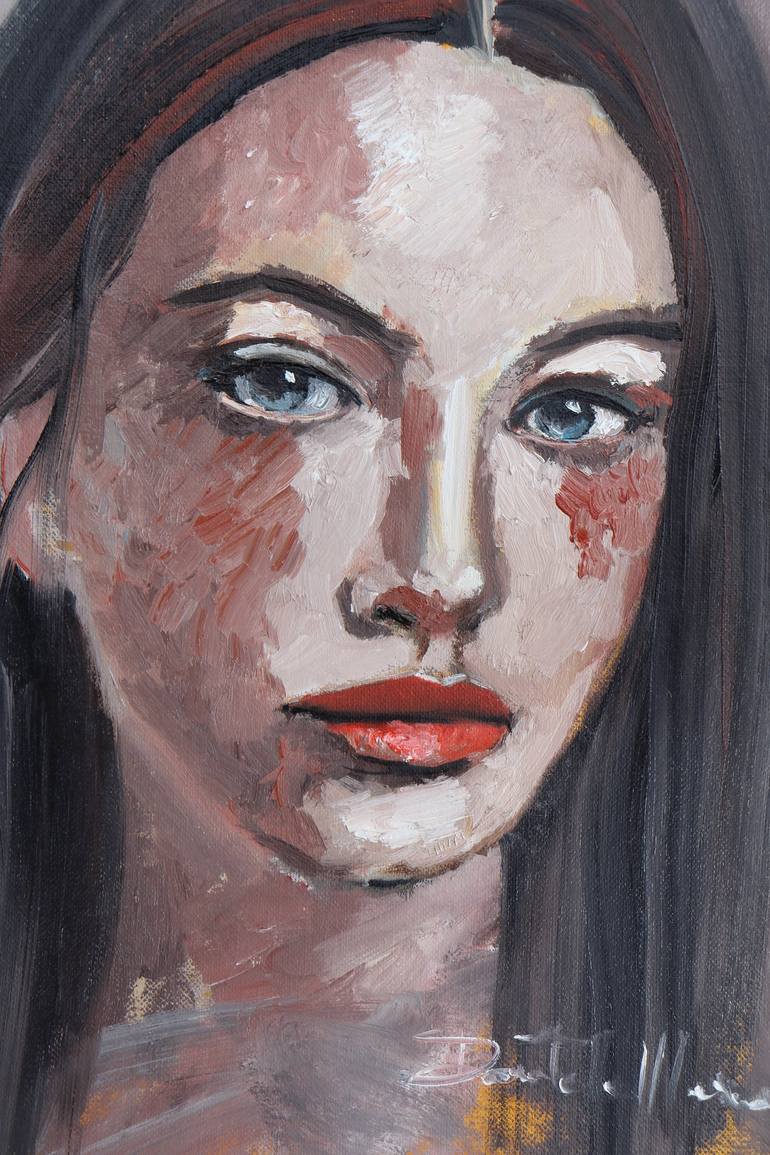 Original Portrait Painting by Donatella Marraoni