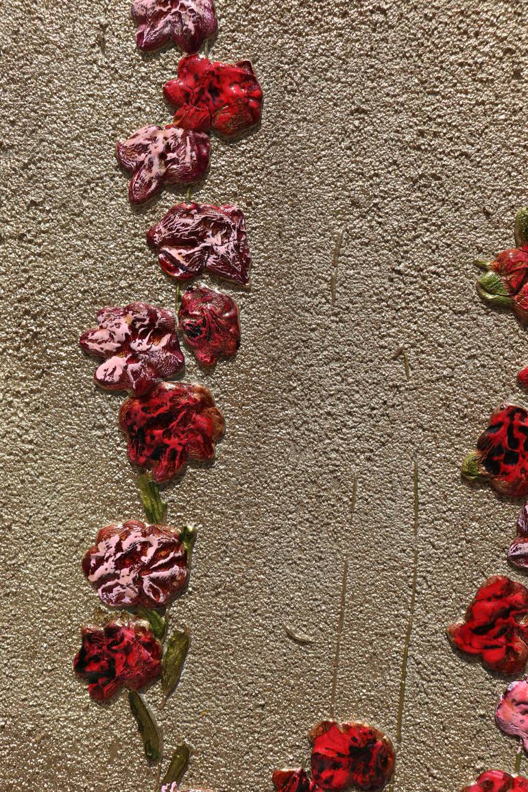 Original Abstract Expressionism Floral Painting by Donatella Marraoni