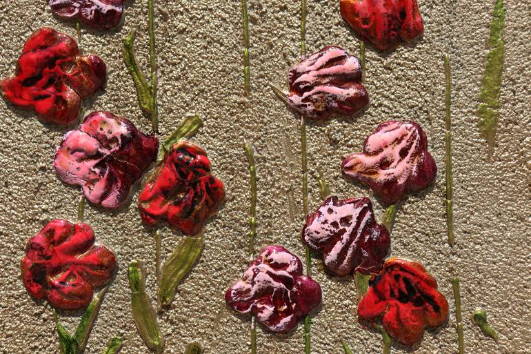 Original Abstract Expressionism Floral Painting by Donatella Marraoni