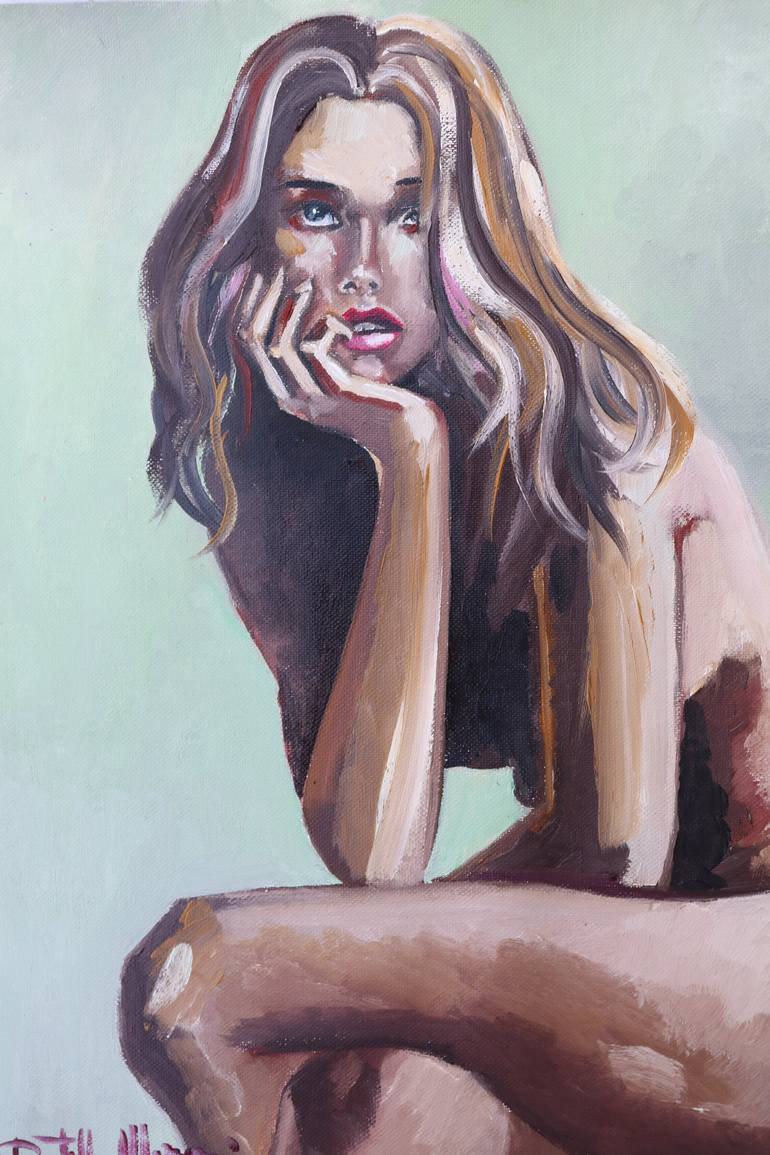 Original Portrait Painting by Donatella Marraoni