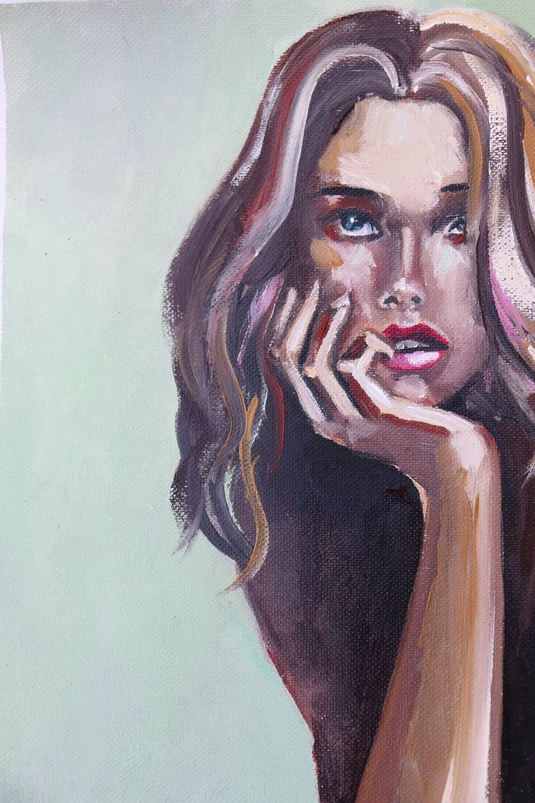 Original Portrait Painting by Donatella Marraoni