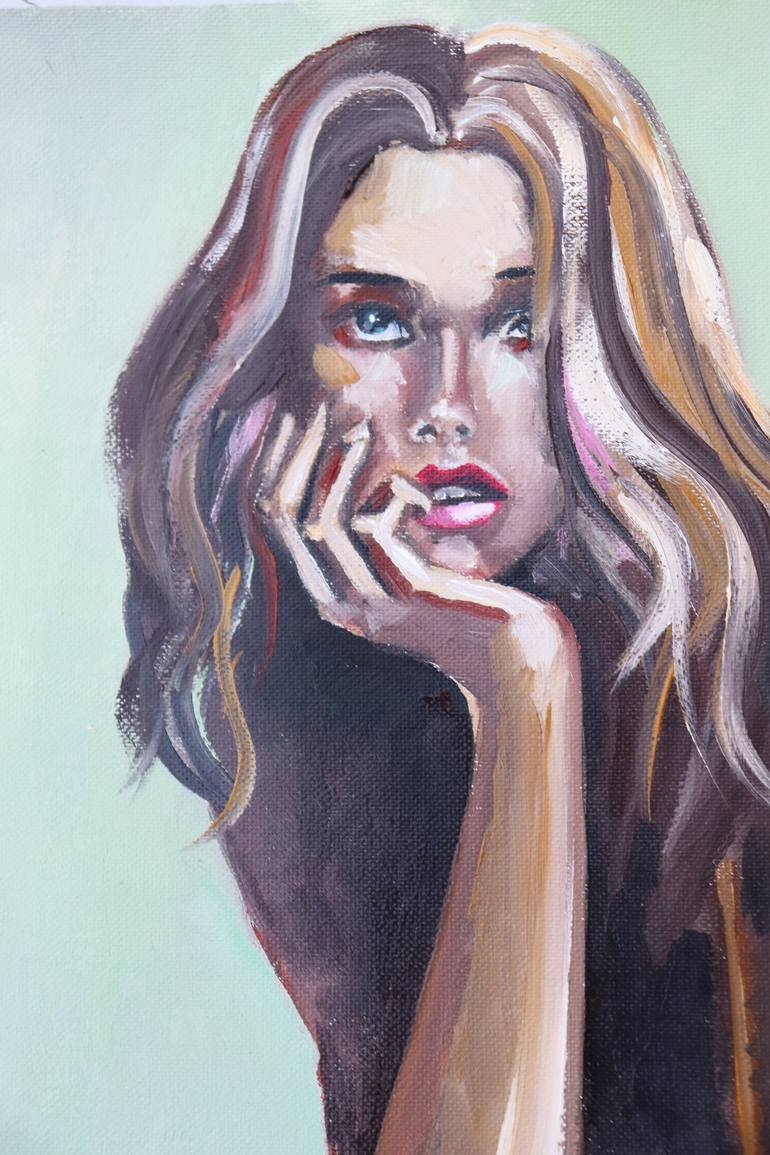 Original Portrait Painting by Donatella Marraoni