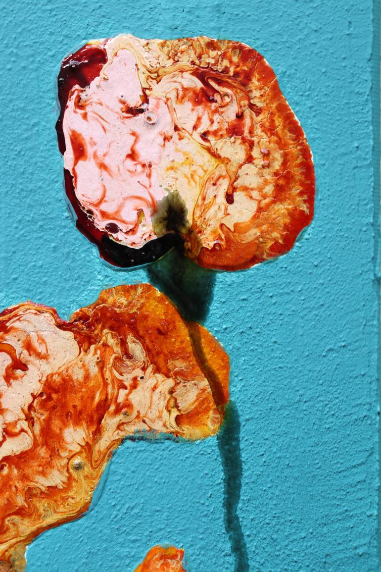 Original Abstract Expressionism Floral Painting by Donatella Marraoni