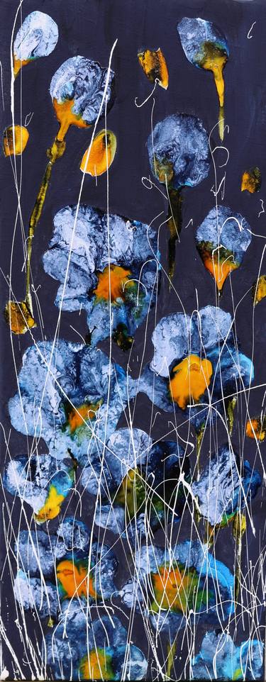 Original Floral Paintings by Donatella Marraoni