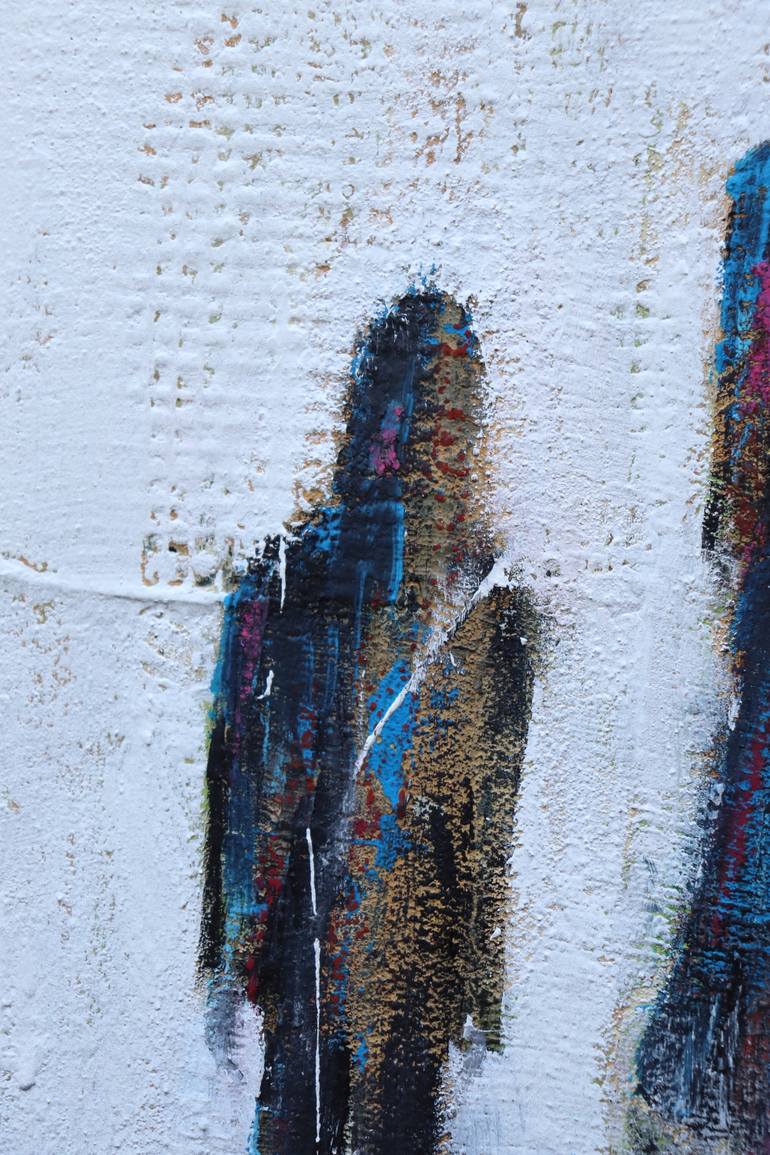 Original Abstract Expressionism People Painting by Donatella Marraoni