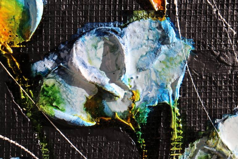 Original Abstract Expressionism Floral Painting by Donatella Marraoni