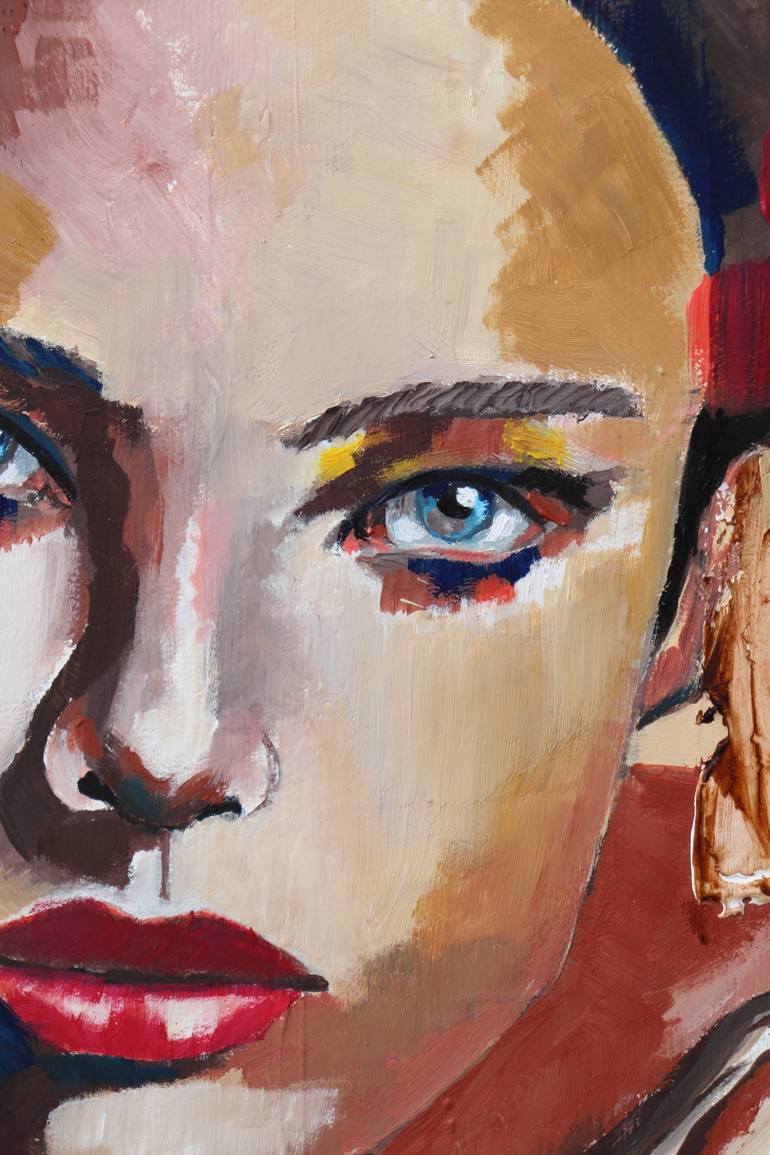 Original Abstract Expressionism People Painting by Donatella Marraoni