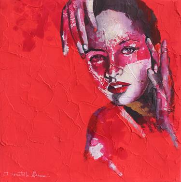 Original Abstract Expressionism Portrait Paintings by Donatella Marraoni