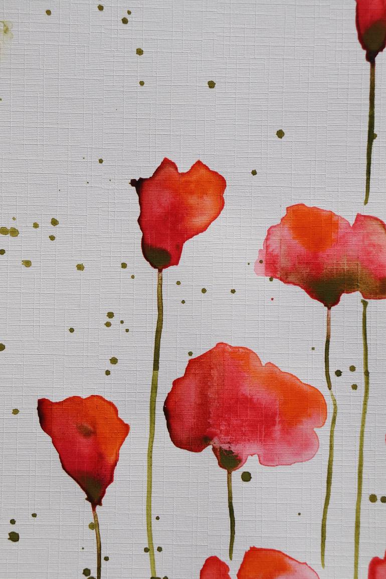 Original Minimalism Floral Painting by Donatella Marraoni