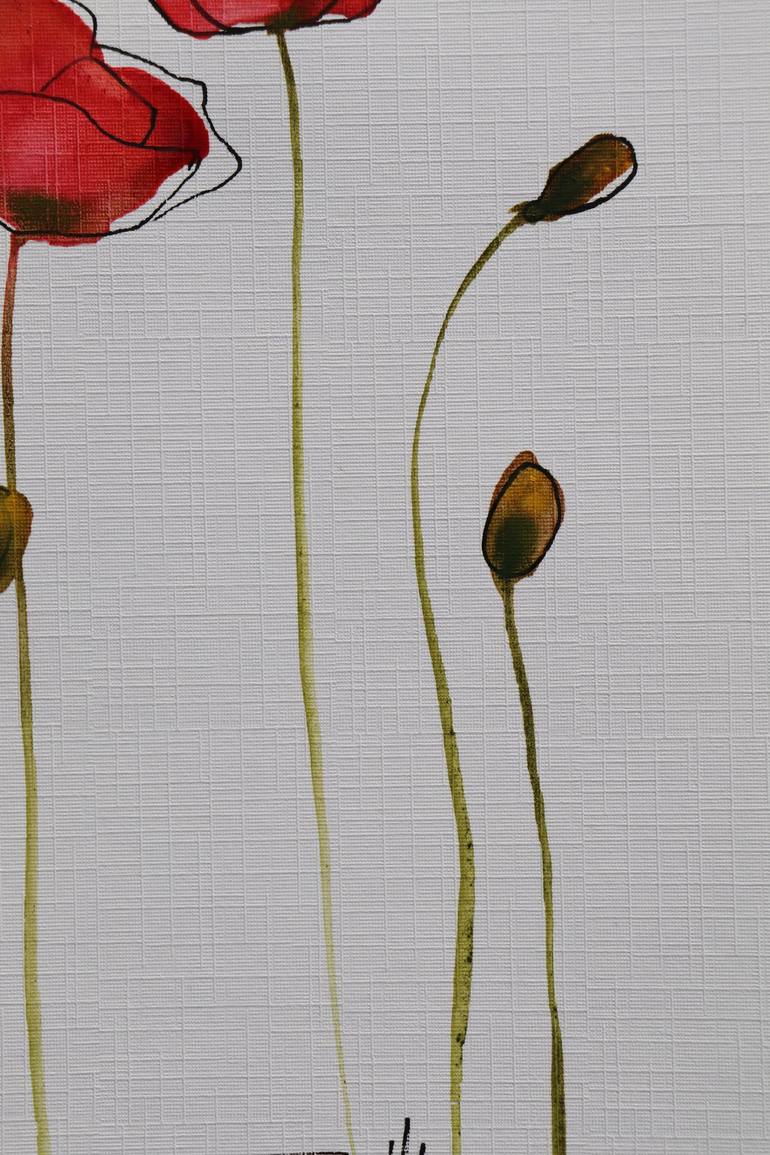 Original Minimalism Floral Painting by Donatella Marraoni