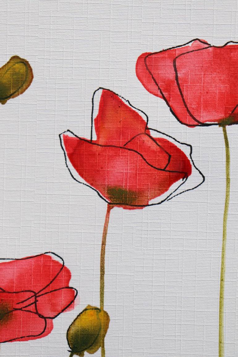 Original Minimalism Floral Painting by Donatella Marraoni