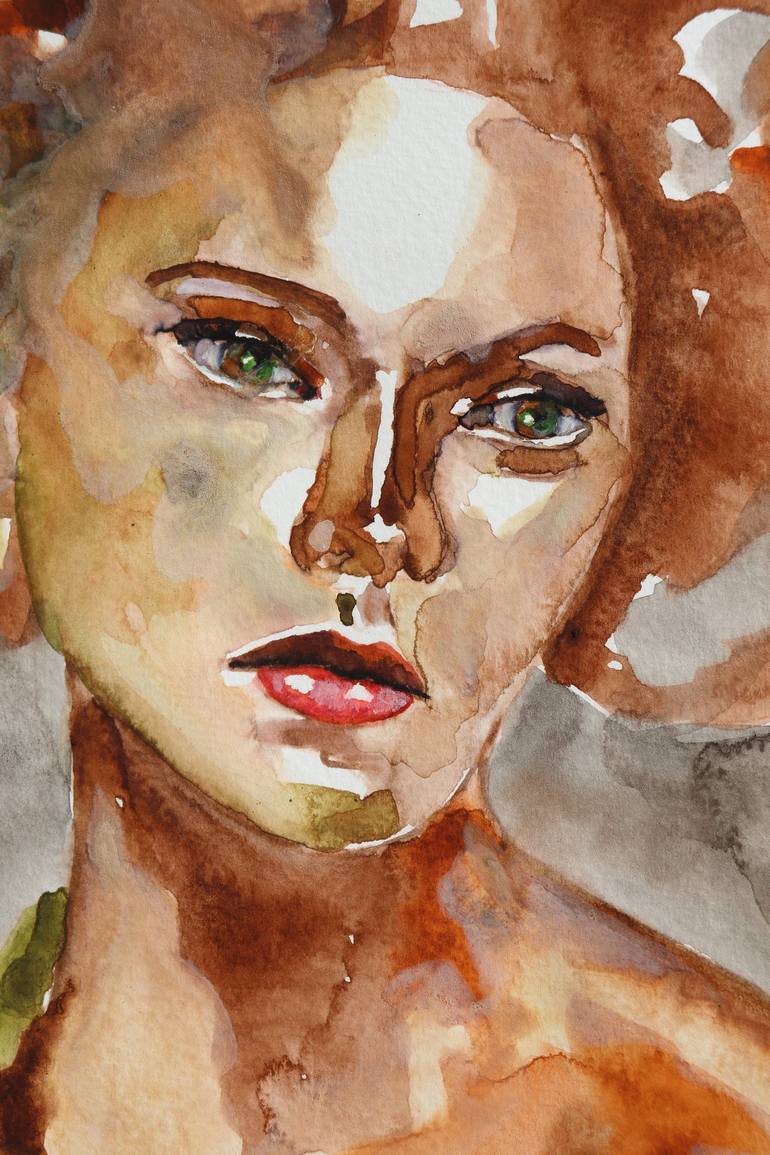 Original Portrait Painting by Donatella Marraoni