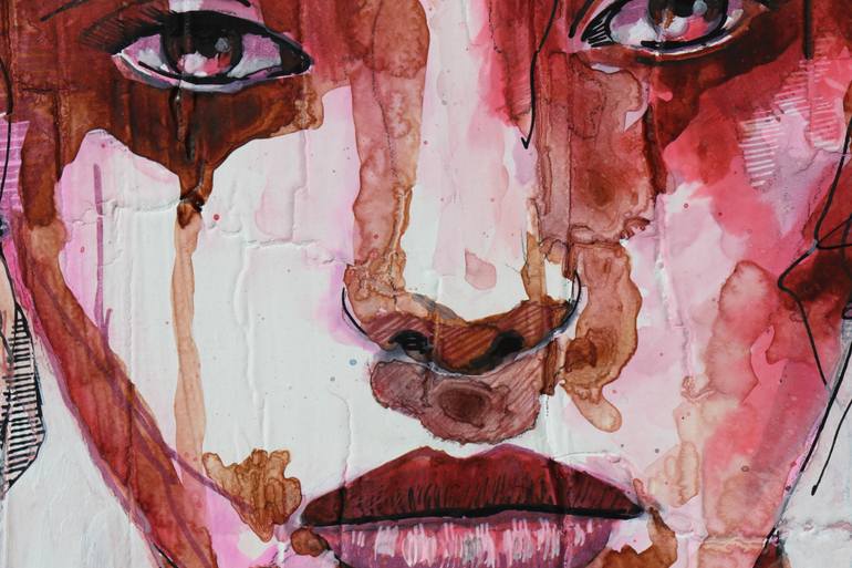 Original Abstract Expressionism Women Painting by Donatella Marraoni