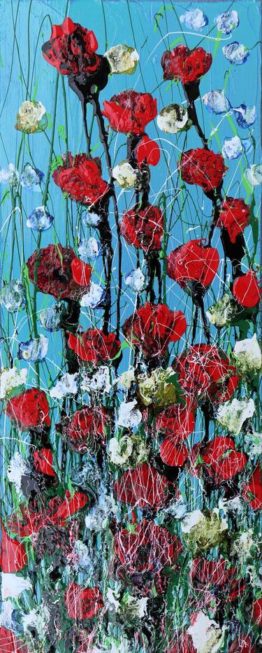 Print of Floral Paintings by Donatella Marraoni