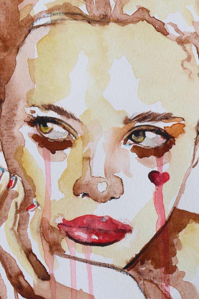 Original Abstract Expressionism Women Painting by Donatella Marraoni