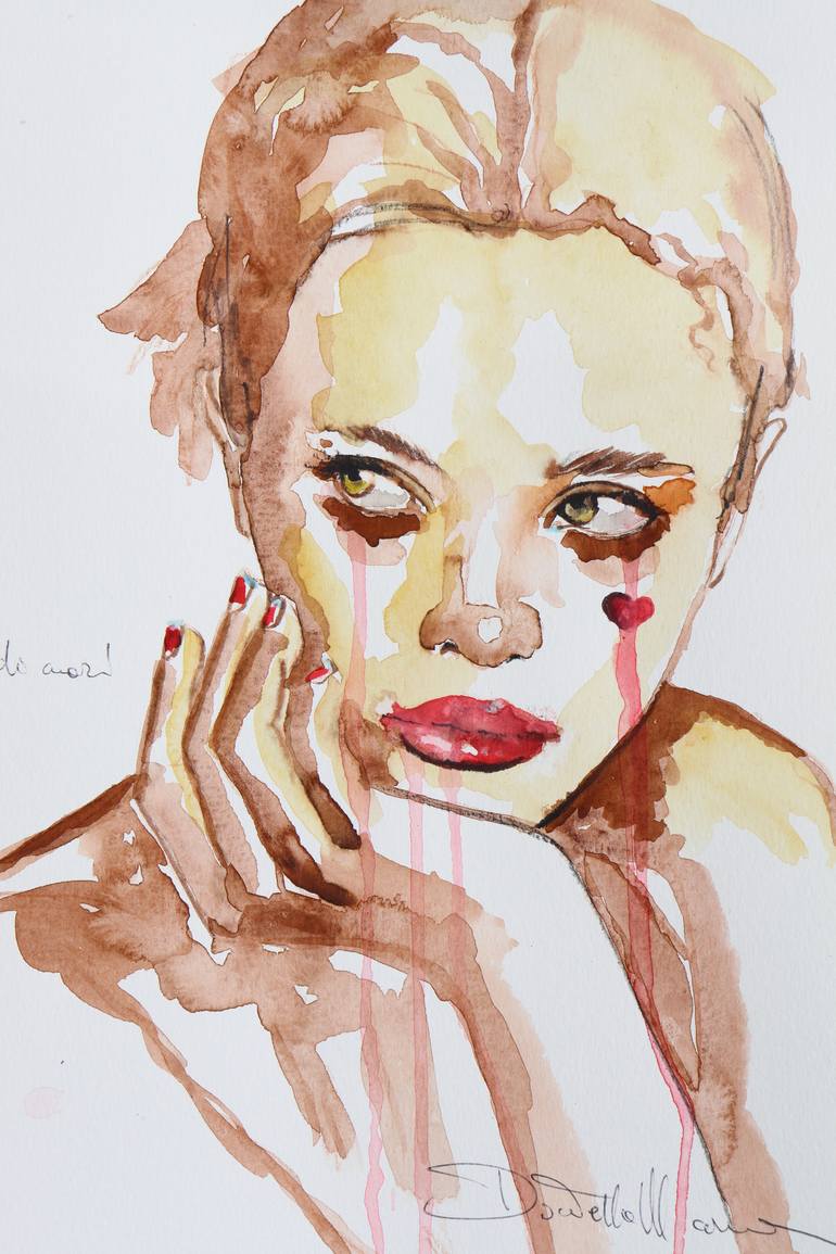 Original Abstract Expressionism Women Painting by Donatella Marraoni