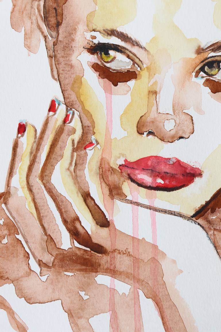 Original Abstract Expressionism Women Painting by Donatella Marraoni