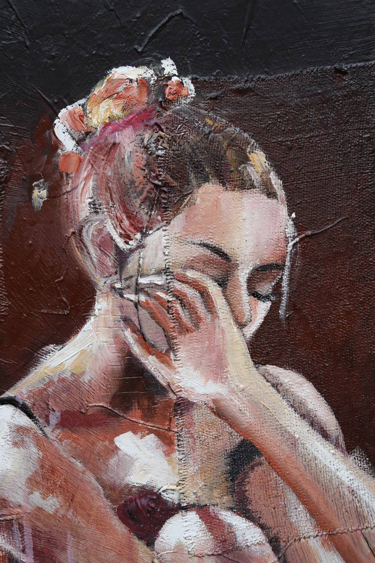 Original Abstract Expressionism Body Painting by Donatella Marraoni