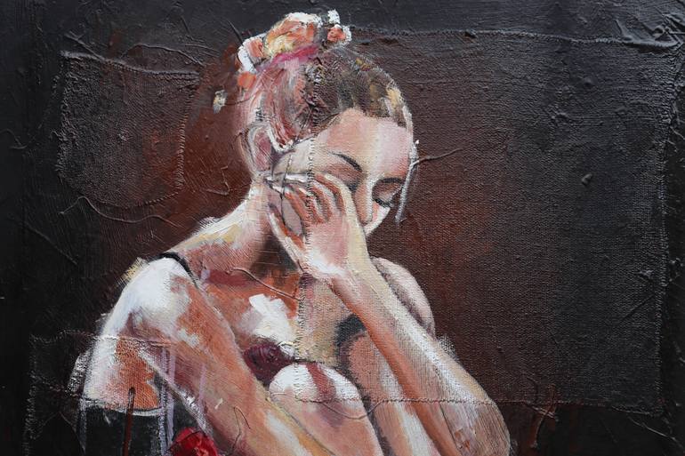 Original Abstract Expressionism Body Painting by Donatella Marraoni