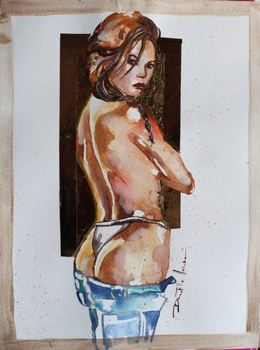 Original Illustration Women Paintings by Donatella Marraoni