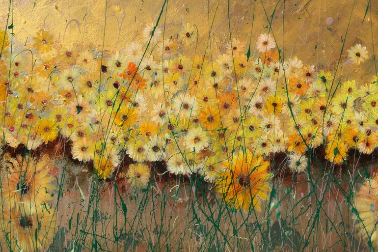 Original Abstract Expressionism Floral Painting by Donatella Marraoni