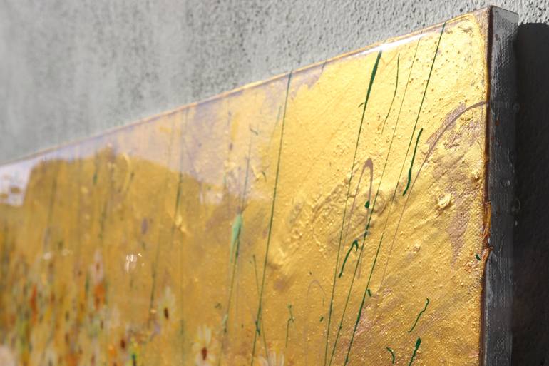 Original Abstract Expressionism Floral Painting by Donatella Marraoni