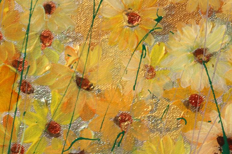 Original Abstract Expressionism Floral Painting by Donatella Marraoni