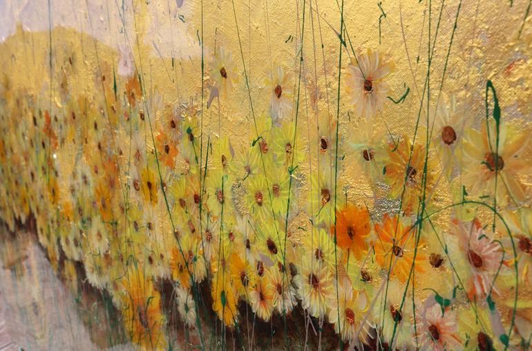 Original Abstract Expressionism Floral Painting by Donatella Marraoni
